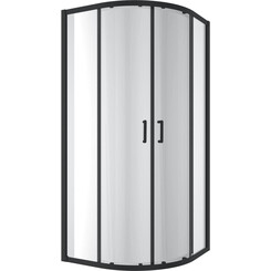 Душевая кабина Koller Pool Line Arc Black Matt 1440652403 (90x90 см, стекло прозрачное, профиль черный матовый), Доступные размеры: 90 x 90, Цвет производителя: прозрачное стекло, отделка черная матовая, фото 