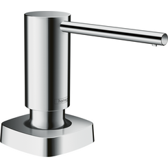 Дозатор для моющего средства Hansgrohe A71 Chrome 40468000 (хром, 500 мл), Цвет производителя: хром, фото 
