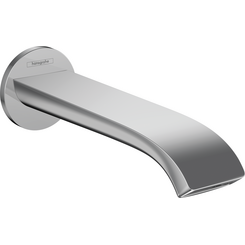 Излив для ванны Hansgrohe Vivenis Chrome 75410000 (хром, 21 см, скрытого монтажа, каскад), Цвет производителя: хром, фото 