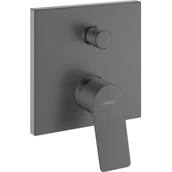 Внешняя часть смесителя скрытого монтажа для ванны Hansgrohe Vivenis Brushed Black Chrome 75415340 (брашированный черный хром), Цвет производителя: брашированный черный хром, фото 