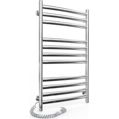 Электрический полотенцесушитель Laris Классик Премиум П11 S3 73207804 (500x900, хром/белый/черный/золото/бронза, левый, сенсорный, с таймером), Доступные размеры: 500 x 900, Подключение полотенцесушителя: левое, фото 