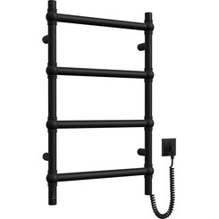 Электрический полотенцесушитель Navin Retro Sensor 10-240033-5080 (500x800, черный муар, правый, сенсорный, с таймером), Доступные размеры: 500 x 800, Цвет производителя: черный муар, Подключение полотенцесушителя: правое, фото 