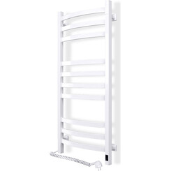 Электрический полотенцесушитель Navin Avalon Sensor 12-103153-4810 (480x1000, белый глянцевый, левый, сенсорный, с таймером), Доступные размеры: 480 x 1000, Цвет производителя: белый глянец, Подключение полотенцесушителя: левое, фото 