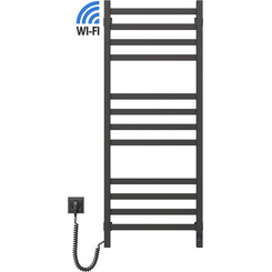 Электрический полотенцесушитель Navin Авангард Sensor Wi-Fi 12-228155-4812 (480x1200, черный муар, левый, сенсорный, с таймером), фото 