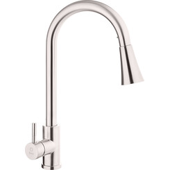 Смеситель для кухни Perla Oceli PSS9101 (хром, с выдвижной лейкой), Цвет производителя: хром, фото 