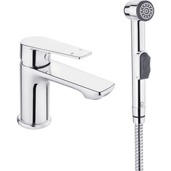 Змішувач для умивальника Perla Oscar Бідетта PBZ33403 (з гігієнічним душем), фото 