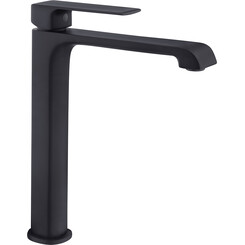 Смеситель для умывальника Perla Teddy PBZ6113B (черный матовый, высокий), Цвет производителя: черный матовый, фото 