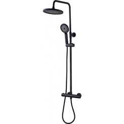 Душевая система с термостатом Perla Dali PSA2066B (черная), Цвет производителя: черный, фото 