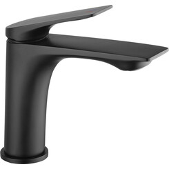 Смеситель для умывальника Kroner KRP Graz SCH010 (черный матовый), Цвет производителя: черный матовый, фото 