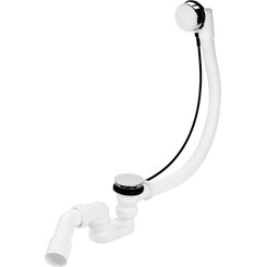 Сифон для ванни Devit DVSE141 (з переливом та поворотним механізмом), фото 