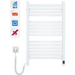 Электрический полотенцесушитель Navin Авангард X Sensor Wi-Fi 12-172155-4880 (480x800, белый, левый, сенсорный, с таймером), Доступные размеры: 480 x 800, Цвет производителя: белый, Подключение полотенцесушителя: левое, фото 