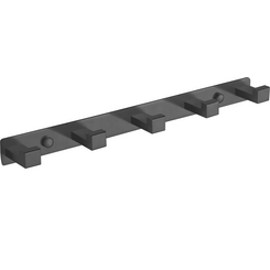 Гачок для ванної кімнати VBI Quadro Black VBI-049705BL (чорний матовий, п'ятірний), Колір виробника: чорний матовий, фото 