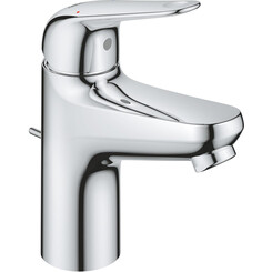 Змішувач для умивальника Grohe QuickFix Swift ColdStart S-Size Chrome 24322001 (хром, з донним клапаном), фото 