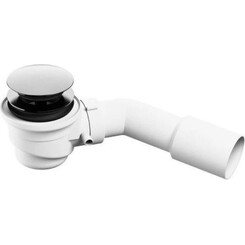 Сифон для отдельностоящей ванны Miraggio Click-Clack Chrome 44924 (хром, нажимной), Цвет производителя: хром, фото 