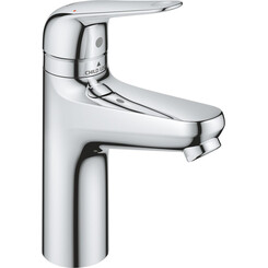 Змішувач для умивальника Grohe QuickFix Swift Child Lock M-Size Chrome 24327001 (хром, з донним клапаном), фото 