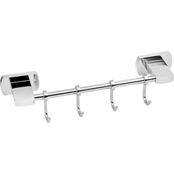 Крючок для ванной комнаты Kroner KRM Graz - C95618-4 (хром, четверной), Цвет производителя: хром, фото 