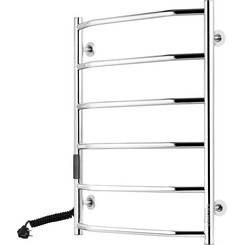 Электрический полотенцесушитель Kroner KRP Diva DV-EL70x50-6 (500x700, левый, сенсорный), Доступные размеры: 500 x 700, Подключение полотенцесушителя: левое, фото 