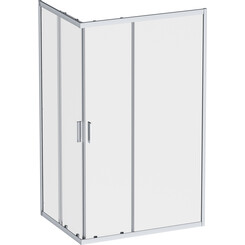 Душевая кабина Am.Pm Gem Square Slide W90UG-403-120290-MT (120x90 см, стекло прозрачное, профиль хром матовый), Доступные размеры: 120 x 90, Цвет производителя: сатин (хром матовый), фото 