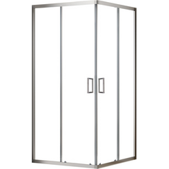 Душова кабіна Domospa by Ravak Slide SLRV2-90 (RKUC500028, 90x90 см, скло прозоре, профіль хром), Доступні розміри: 90 x 90, Колір виробника: прозоре скло, обробка хром, фото 