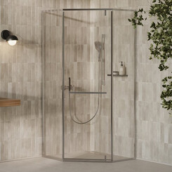 Душова кабіна Ravak X-Point Slim XPSHP3 (X335A0C0FZ1, 100x100 см, скло прозоре, профіль хром), Доступні розміри: 100 x 100, Колір виробника: прозоре скло, обробка хром, фото 