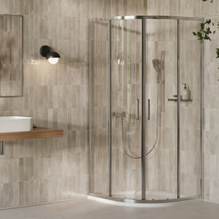 Душова кабіна Ravak X-Point Slim XPSCP4 R500 (X3B270C0FZ1C, 90x90 см, прозоре скло, профіль хром), Доступні розміри: 90 x 90, Колір виробника: прозоре скло, обробка хром, фото 