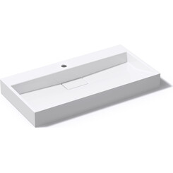 Умивальник VBI Este 90 White 1/O VBI-019917 (90x46 см, білий глянсовий), Доступні розміри: 90 x 46, Колір виробника: білий глянець 1/о, фото 