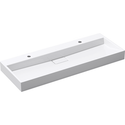 Умивальник VBI Este 120 White 2/O VBI-019927 (120x46 см, білий глянсовий), Доступні розміри: 120 x 46, Колір виробника: білий глянець 2/о, фото 