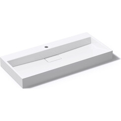 Умивальник VBI Este 100 White 1/O VBI-019921 (100x46 см, білий глянсовий), Доступні розміри: 100 x 46, Колір виробника: білий глянець 1/о, фото 