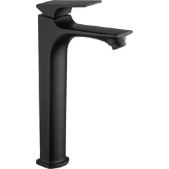 Смеситель для умывальника Kroner KRP Vog SCH010-3 (черный матовый, высокий), Цвет производителя: черный матовый, фото 