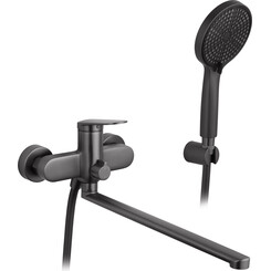 Смеситель для ванны Kroner Element 211414-5301 (графит, с лейкой и шлангом), Цвет производителя: графит, фото 