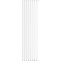 Вертикальный радиатор Navin Ellipse Double White 02-145033-4818 (48x180, белый глянцевый), Цвет производителя: белый глянец, фото 