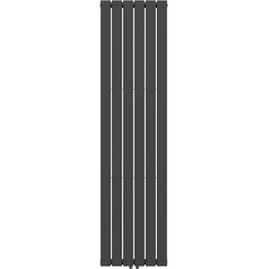 Вертикальний радіатор Navin Largo Double Black Matt 02-244163-4518 (45x180, чорний муар), Колір виробника: чорний муар, фото 