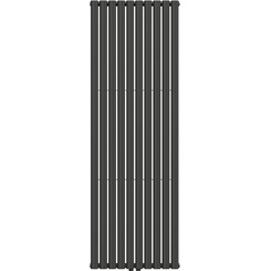 Вертикальний радіатор Navin Ellipse Double Black Matt 02-245133-6018 (60x180, чорний муар), Колір виробника: чорний муар, фото 