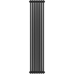Вертикальний радіатор Navin Calidum 2-8 Black 02-254004-3818 (38x180, чорний муар), Колір виробника: чорний муар, фото 