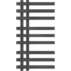 Водяной полотенцесушитель Genesis Aqua Carisma GA-97003 (500x1200, черный матовый, белый, графит), Доступные размеры: 500 x 1200, Подключение полотенцесушителя: нижнее, фото 