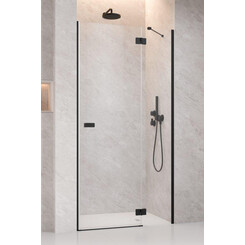 Душевые двери Radaway Garda DWJ Black 10710100-54-01R (100 см, стекло прозрачное, черные матовые, правые), Доступные размеры: 100 R, Цвет производителя: прозрачное стекло, отделка черная матовая, Расположение проема (входа): слева, фото 