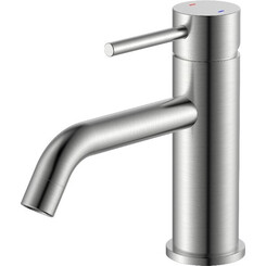 Змішувач для умивальника Devit Flow Brushed Nickel 550547N (брашований нікель), Колір виробника: брашований нікель, фото 