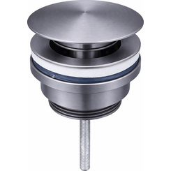 Донный клапан VBI Graphite VBI-059000GR (графит, универсальный), Цвет производителя: графит, фото 