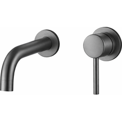 Смеситель скрытого монтажа для умывальника VBI Milano Graphite VBI-050102GR (графит, внутренняя часть в комплекте), Цвет производителя: графит, фото 