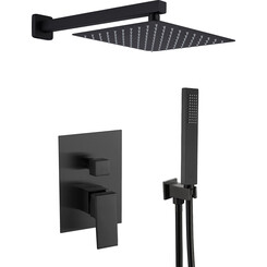 Душевая система VBI Loreno Black VBI-050209BL (черная матовая, скрытого монтажа), Цвет производителя: черный матовый, фото 