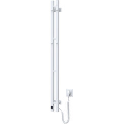 Електрична рушникосушарка Navin Силует Квадро Sensor 12-134053-0912 (90x1200, біла глянсова, права, сенсорний, з таймером), Доступні розміри: 90 x 1200, Колір виробника: білий глянець, Підключення рушникосушарки: праве, фото 