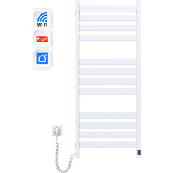 Електрична рушникосушарка Navin Largo Sensor Wi-Fi 12-844155-5012 (500x1200, біла, ліва, сенсорна, з таймером), Доступні розміри: 500 x 1200, Колір виробника: білий глянець, Підключення рушникосушарки: ліве, фото 