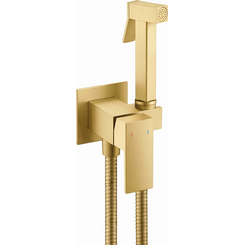 Гигиенический душ со смесителем VBI Loreno Brushed Gold VBI-050205BG (брашированное золото, скрытого монтажа), Цвет производителя: брашированное золото (матовое), фото 
