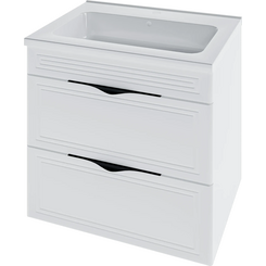 Тумба Mirater Естель з умивальником Родео 8332 (60 см, біла, підвісна), Доступні розміри: 60 x 45, Колір виробника: білий, фото 