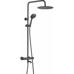 Душевая система с термостатом VBI Milano Graphite VBI-050111GR (графит, с изливом), Цвет производителя: графит, фото 