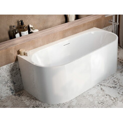 Акрилова ванна Radaway Vanesa Slim WA1-71-170x075 (170x75 см, пристінна, з ніжками та сифоном), Доступні розміри: 170 x 75, фото 