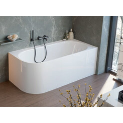 Акрилова ванна Radaway Vanesa Slim WA1-71-165x075R (165x75 см, права, з ніжками та сифоном), Доступні розміри: 165 x 75 R, фото 