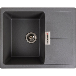 Мийка для кухні Valeso Zirkone 6250 (SP000047147, 62х50 см, сірий мусон), Колір виробника: сірий мусон, фото 