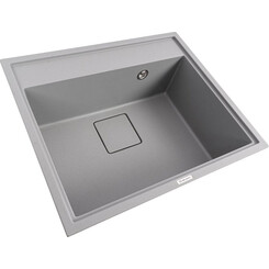 Мойка для кухни Valeso Sherlit 6050 (SP000049285, 60х50 см, серый металлик), Цвет производителя: серый металлик, фото 