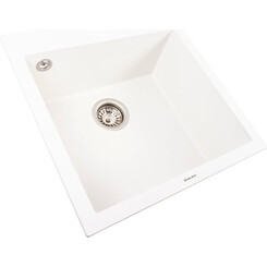 Мойка для кухни Valeso Galax 5050 (SP000049346, 50х50 см, белая матовая), Цвет производителя: белый матовый, фото 